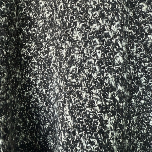 Michael Stars Black & White Lida Knit Duster Cardigan Long Sleeve Oversized S - Picture 3 of 4